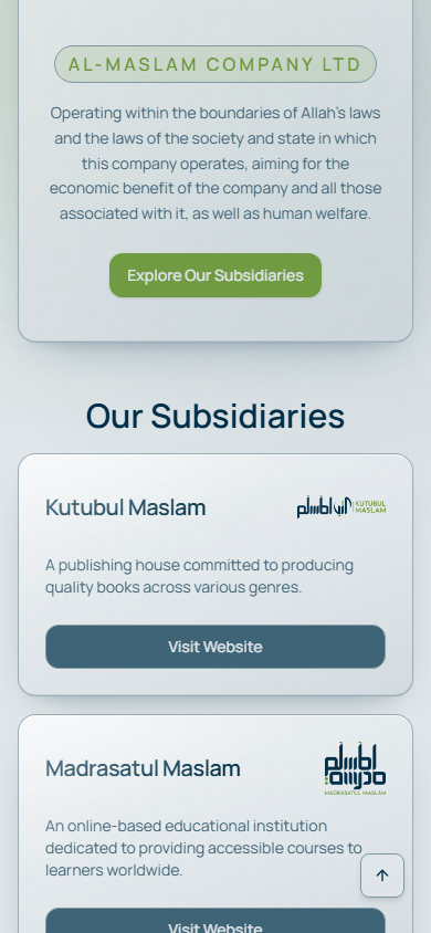Al Maslam responsive screen 8