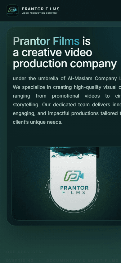 Prantor Films hero media