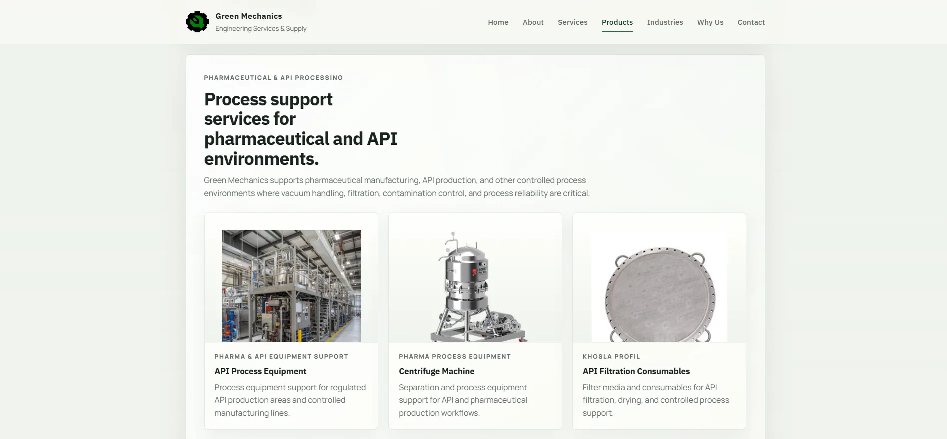 Green Mechanics responsive screen 6