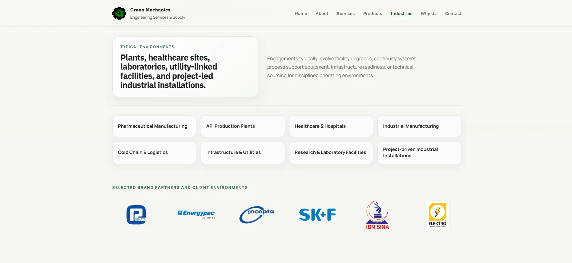 Green Mechanics responsive screen 7